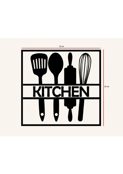 Dekoratif Tablo Metal Siyah Kitchen fiyatları