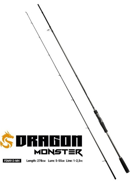 Dragon Monster 278CM 5-55GR Spin Kamışı fiyatları