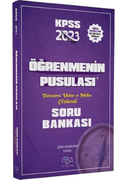 Cba KPSS 2023 Eğitim Bilimleri Öğrenme Psikolojisinin Pusulası Soru Bankası Cba Akademi