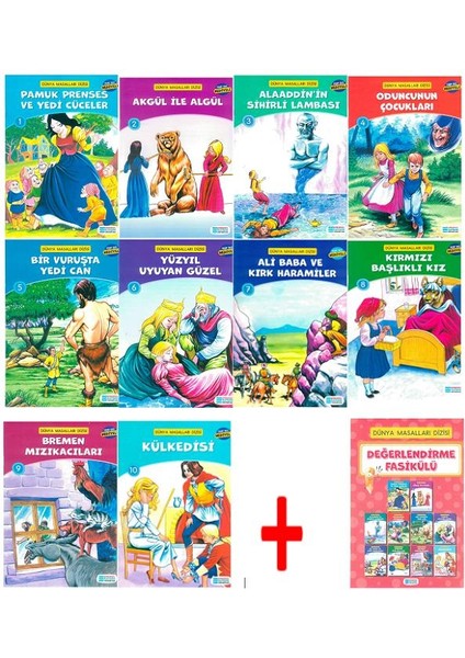 Dünya Masalları 10 Kitap Sınav Ekli Iletişim Yayınları