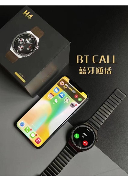 Time H4 Su Geçirmez 46MM Çelik Kordon Akıllı Saat. + Kordon Hediyeli fiyatları