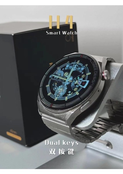 Time H4 Su Geçirmez 46MM Çelik Kordon Akıllı Saat. + Kordon Hediyeli fırsatları