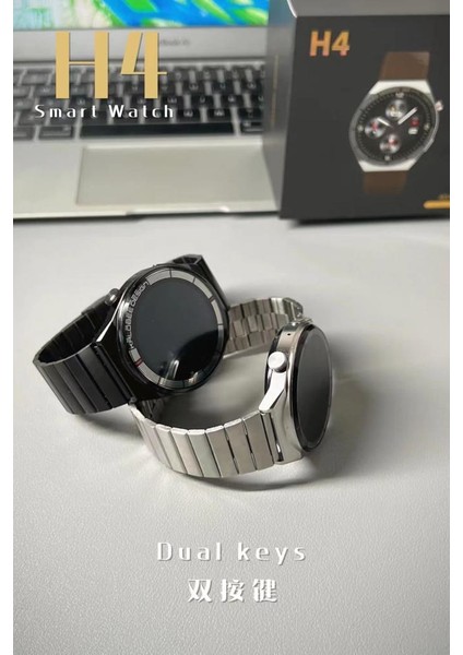 Time H4 Su Geçirmez 46MM Çelik Kordon Akıllı Saat. + Kordon Hediyeli indirimleri