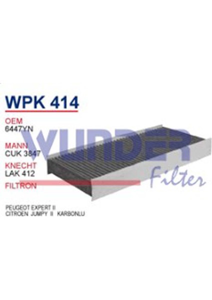 Filtre Polen Karbonlu Cıtroen Jumpy Iı