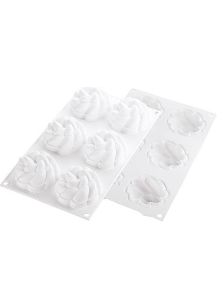 Silikomart Kıt Tarte Rıng Fleur Ø80 Mm