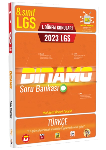 Tonguç 2023 LGS 1. Dönem Türkçe Dinamo Soru Bankası