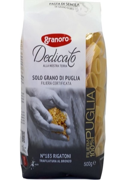 Rigatoni Granoro Dedicato 500 G x 20 Adet