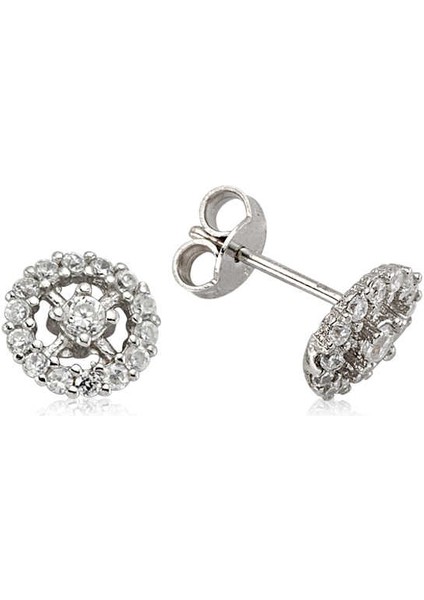 Gümüş Yuvarlak Çivili Küpe fiyatları