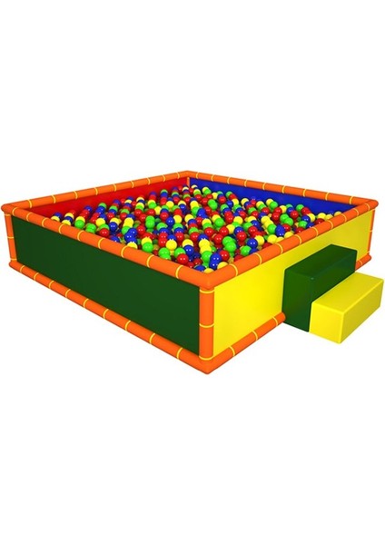 OSER DIŞ TİCARET Soft Play Top Oyun Havuzu (Dikdörtgen)