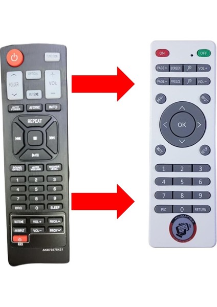 Lg AKB73575421-NB2420A-NB3520A-NB4530B Ses Sistemi Kumandası
