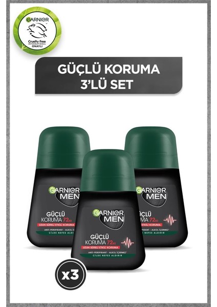 Garnier 3'lü Men Güçlü Koruma Roll-On Seti