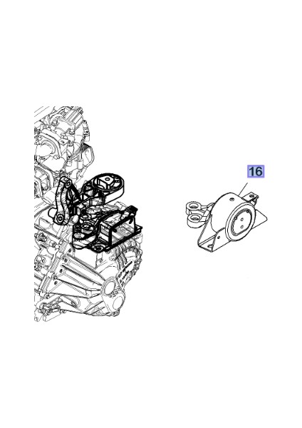 Corsa D 1.7 Dizel Sol Motor Kulağı Dk Marka
