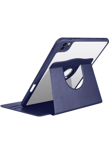 iPad Pro 11 2021 M1 Uyumlu Kılıf 360 Dönebilen Kalem Bölmeli Yatay Dikey Standlı Akıllı Kapak modelleri