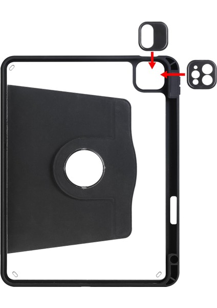 iPad Pro 11 2020 Uyumlu Kılıf 360 Dönebilen Kalem Bölmeli Yatay Dikey Standlı Akıllı Kapak indirimleri