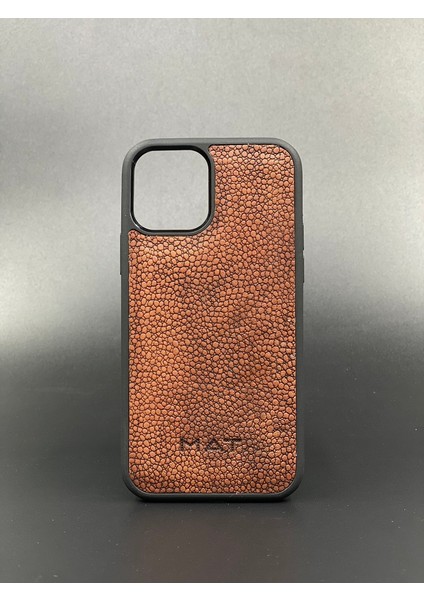 Apple iPhone 12 ve 12 Pro Kılıf Desenli Hakiki Deri Tam Uyumlu Telefon Kılıfı