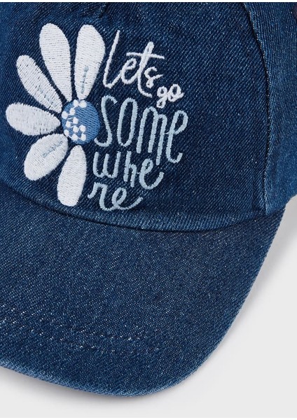 Kız Çocuk Baskılı Şapka Lacivert 10482 modelleri