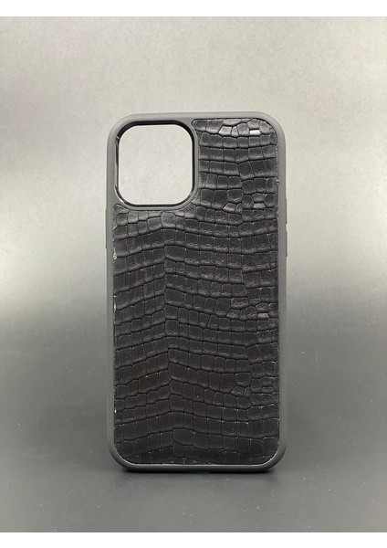 Apple iPhone 12 ve 12 Pro Kılıf Desenli Hakiki Deri Tam Uyumlu Telefon Kılıfı