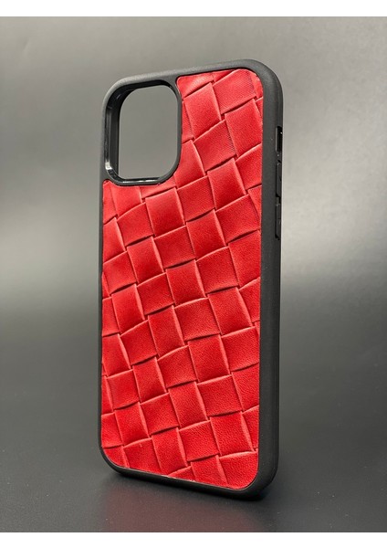 Apple iPhone 12 ve 12 Pro Kılıf Desenli Hakiki Deri Tam Uyumlu Telefon Kılıfı