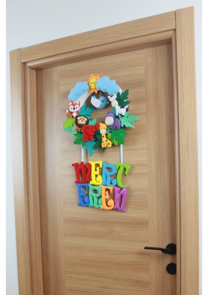 Mert Eren Isimli Safari Bebek ve Hastane Odası Kapı Süsü fiyatları