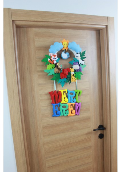 Mert Eren Isimli Safari Bebek ve Hastane Odası Kapı Süsü fırsatları