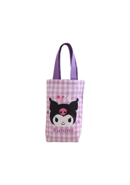 Sanrio Anime Tarçınlı Rulo Hello Kitty Sevimli Taşınabilir Su Bardağı Çantası Taşınabilir Süt Çay Saklama Çantası Çevre Koruma Çantası (Yurt Dışından)