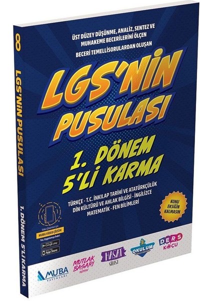 8. Sınıf LGS 1. Dönem LGS Nin Pusulası 5'li Karma Deneme