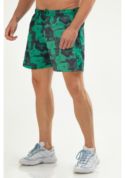 Yeşil Regular Fit Düz Fermuarlı Cep Erkek Deniz Şortu - XE0123 modelleri