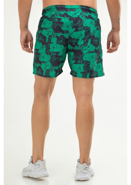 Yeşil Regular Fit Düz Fermuarlı Cep Erkek Deniz Şortu - XE0123 fırsatları