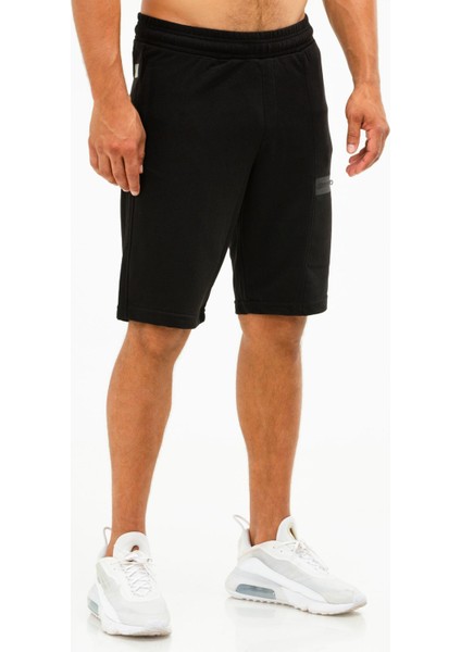 Siyah Regular Fit Düz Pamuklu Yandan Cep Erkek Şort - XE0147 fırsatları