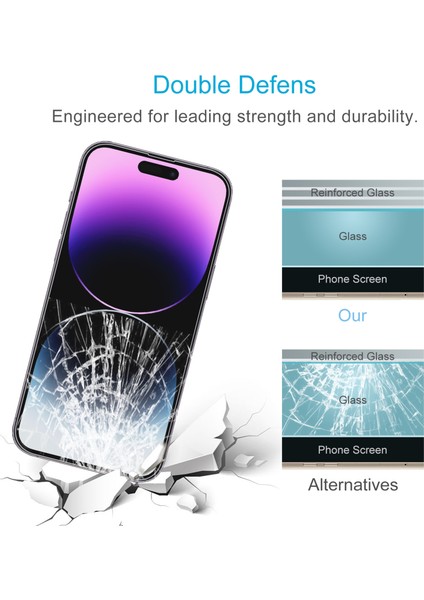 Iphone 14 Pro İçin 2 Adet 2pcs Lens Filmi ile 2 Adet Ekran Filmi (Yurt Dışından) fırsatları