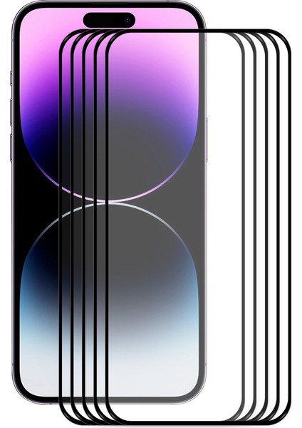 Iphone 14 Pro İçin 5 Pc Full Glue Gl Film (Yurt Dışından)