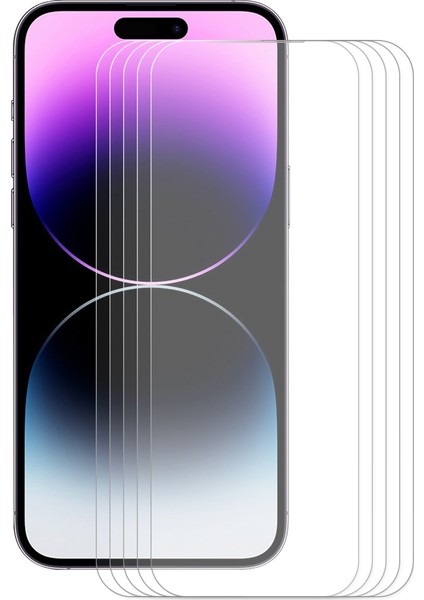 Iphone 14 Pro İçin 5 Pcs 0.26MM Temperli Gl Film (Yurt Dışından)