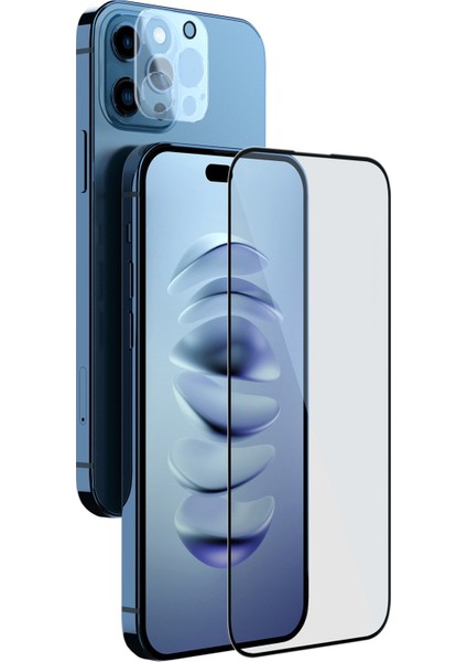 Iphone 14 Pro İçin 2'de 1 Hd Temperli Gl Film (Yurt Dışından)