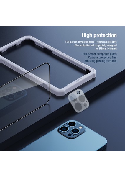 Iphone 14 Pro İçin 2'de 1 Hd Temperli Gl Film (Yurt Dışından) fiyatları