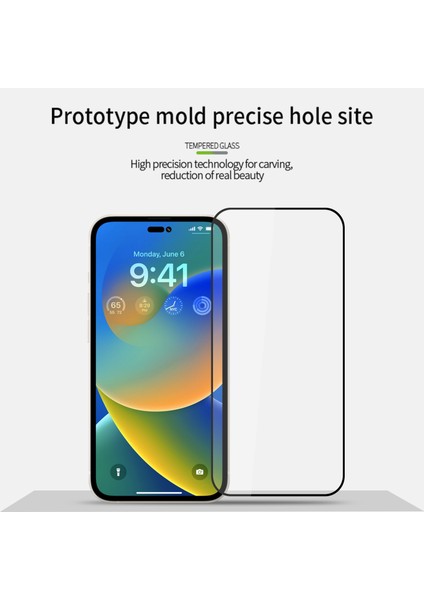 Iphone 14 Pro İçin Temperli Gl Film (Yurt Dışından) fiyatları