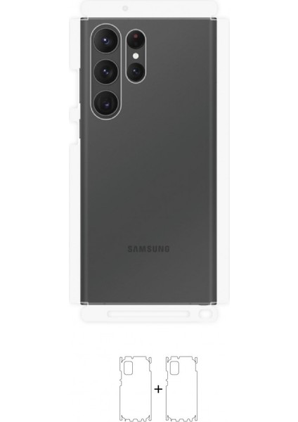 Galaxy S23 Ultra Arka Yan Koruyucu Darbe Emici Poliüretan Film Amerika Üretimi