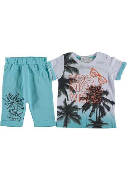 Erkek Çocuk Kaprili Tropical Vibes Alt Üst Takım