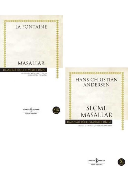 La Fontaine Masallar - Andersen Seçme Masallar - 2 Kitap Set