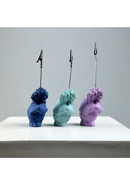 Laocoon Heykel Not Tutucu 3'lü Set (Gri Mavi - Nane - Lila)