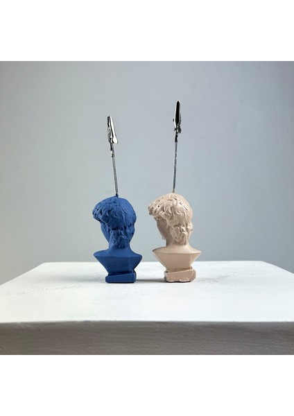 David Heykel Not Tutucu 2'li Set (Krem - Gri Mavi) modelleri