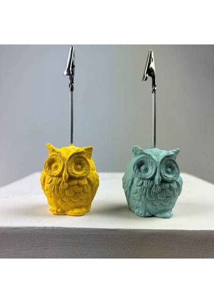 Baykuş Not Tutucu 2'li Set (Sarı- Nane) fiyatları