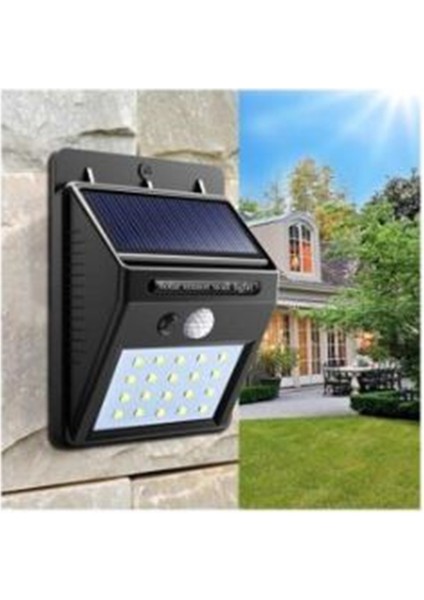 Güneş Enerjili Hareket Sensörlü Duvara Monteli Su Geçirmez 20 LED Bahçe-Sokak Aydınlatması fiyatları