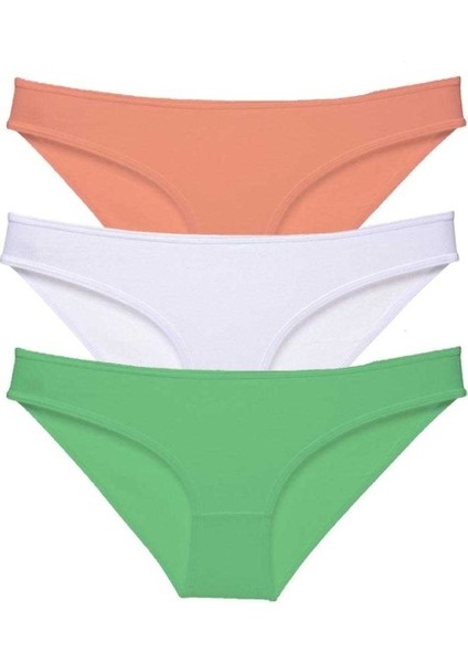 3 adet Süper Eko Set Likralı Kadın Slip Külot 544