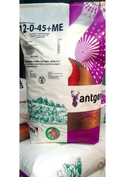 Grande Punto 12-0-45+Azot ve Potasyumlu Gübre 25 kg