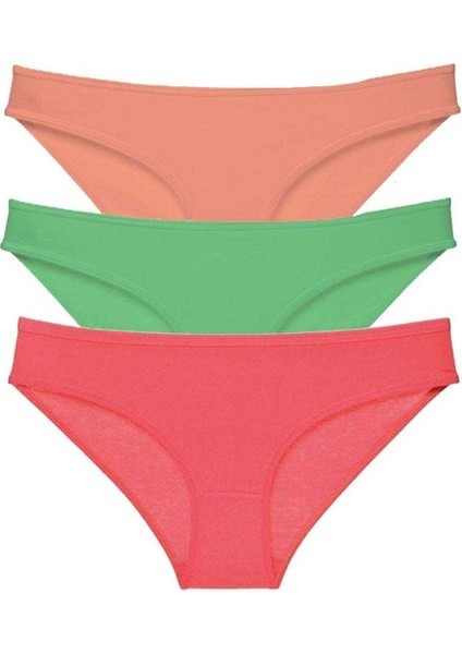 3 adet Süper Eko Set Likralı Kadın Slip Külot 543