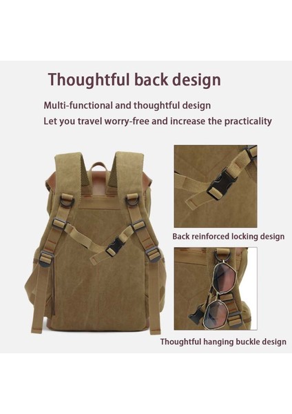 Retro Bilgisayar Sırt Çantası Erkek Tuval Rahat Kadın Sırt Çantası Seyahat Okul Çantası (Yurt Dışından) fırsatları