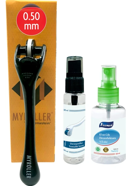 My Roller Eye Dermaroller 0.50 mm Titanyum 180 Iğneli Göz Çevresi ve Göz Altı Için Derma Roller