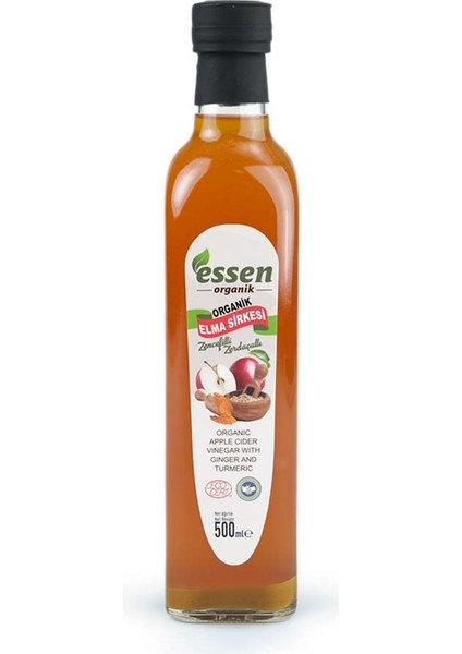 Zencefilli Zerdeçallı Elma Sirkesi 500 ml