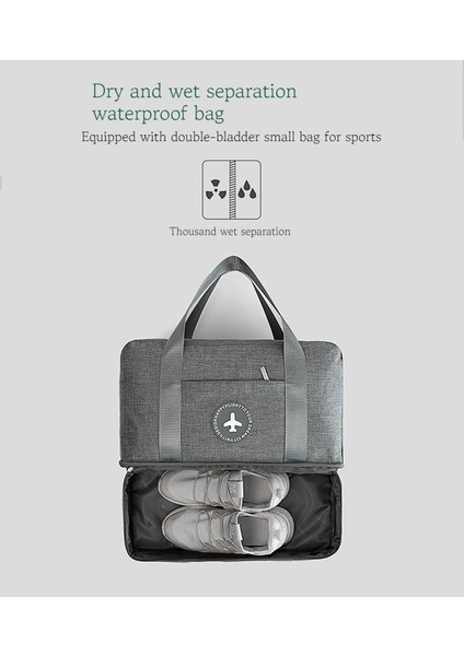 Kuru ve Islak Ayırma Çantası Su Geçirmez Yüzme Giysi Saklama Çantası Spor Fitness Çantası (Yurt Dışından) fiyatları