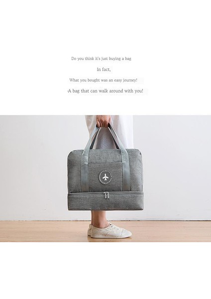 Kuru ve Islak Ayırma Çantası Su Geçirmez Yüzme Giysi Saklama Çantası Spor Fitness Çantası (Yurt Dışından) modelleri